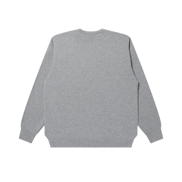OG LABEL KNIT SWEATER GRAY