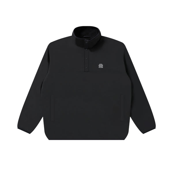 OG LABEL LEOPARD PATTERNED PULLOVER FLEECE BLACK