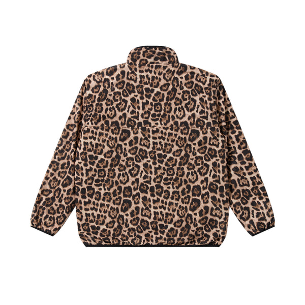 OG LABEL LEOPARD PATTERNED PULLOVER FLEECE MULTI