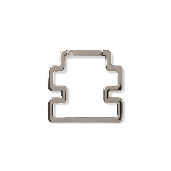 OG LABEL SHAPED CARABINER SILVER