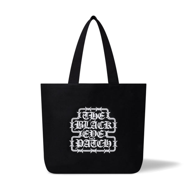 BARBED WIRE OG LABEL LARGE TOTE BLACK