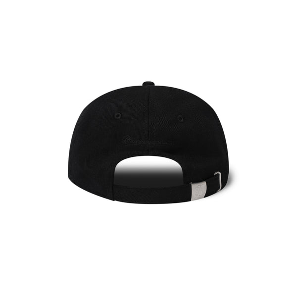 FABRIC INITIALS PATCHED CAP BLACK