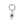 JAPAN FLAG KEYCHAIN SILVER