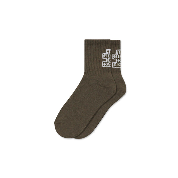OG LABEL SHORT SOCKS OLIVE