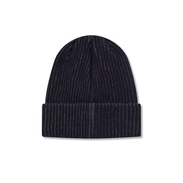 SMALL OG LABEL STRIPE BEANIE NAVY