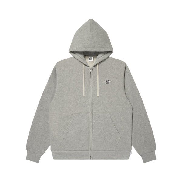 SMALL OG LABEL KOBE TERRY ZIP HOODIE HEATHER GRAY