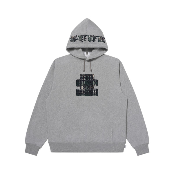 PLAID FLANNEL OG LABEL HWC HOODIE HEATHER GRAY