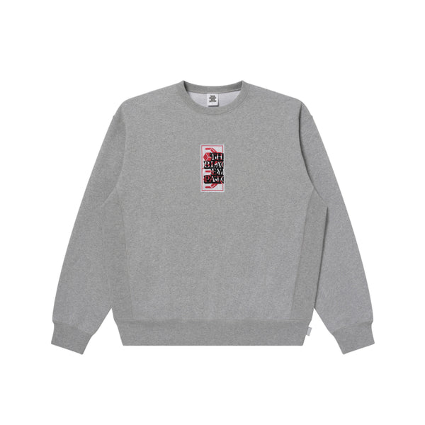 HWC GESTURE LABEL CREW SWEAT HEATHER GRAY