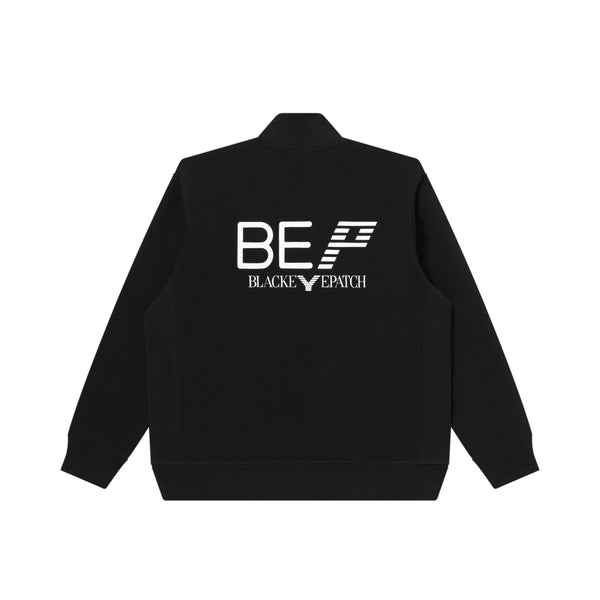 ITALY LOGO ZIP SWEAT BLACK