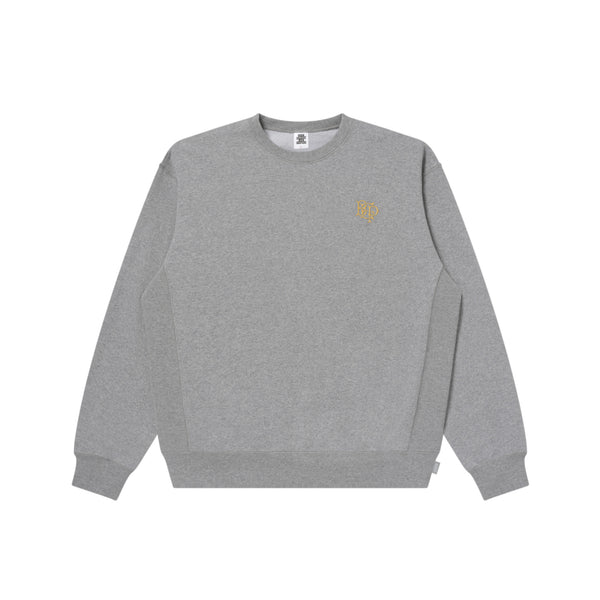 ROYAL EMBLEM HEAVYWEIGHT CREW SWEAT HEATHER GRAY