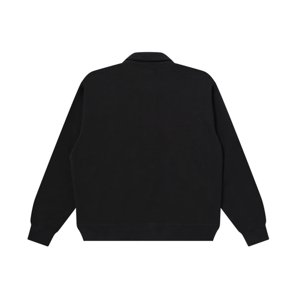 KANJI TAPED HEAVYWEIGHT HALF ZIP SWEAT BLACK