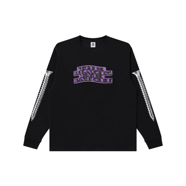SCREWED ＆ DISTORTED OG LABEL L/S TEE BLACK