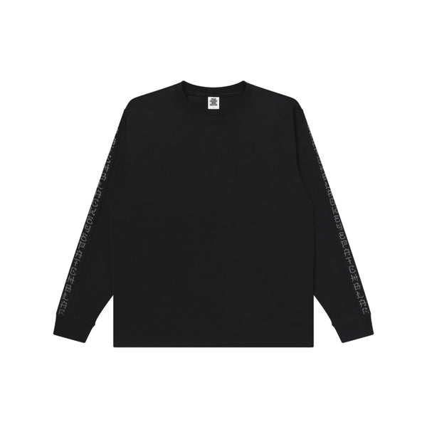 KANJI TAPED HEAVYWEIGHT L/S TEE BLACK