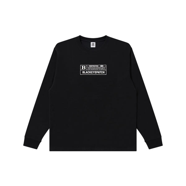 B RATED L/S TEE BLACK