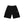 3 LETTER OE SWEAT CARGO BAGGY SHORTS BLACK
