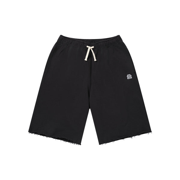 SMALL OG CUT OFF SWEAT SHORTS BLACK