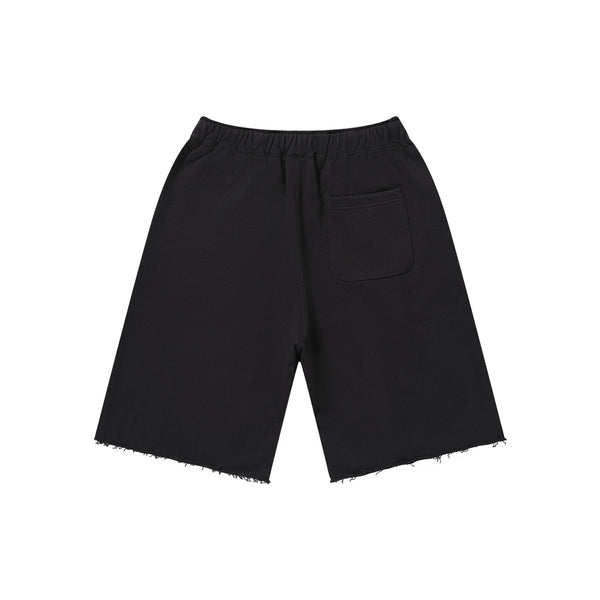 SMALL OG CUT OFF SWEAT SHORTS BLACK