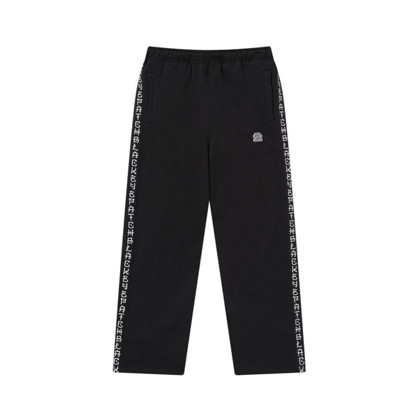 KANJI TAPED HEAVYWEIGHT SWEAT PANTS BLACK