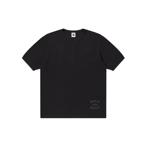 OE COLLEGE HENLEY TEE BLACK