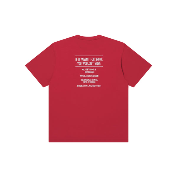 CASH SPORT LABEL TEE RED