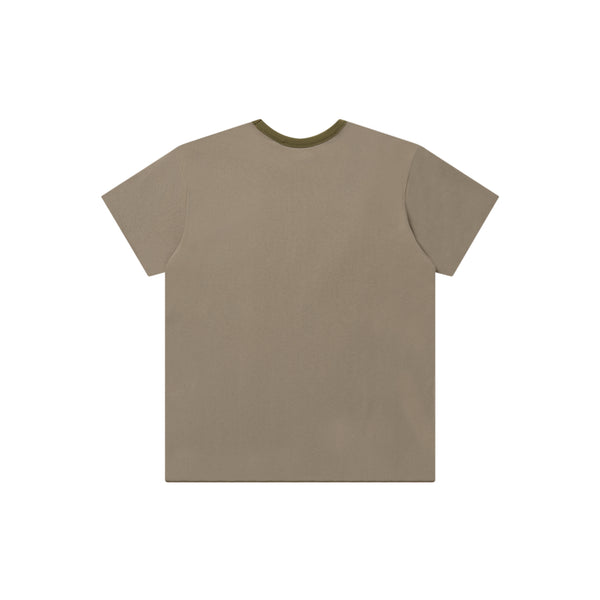 OG BOY REVERSIBLE COLLEGE TEE OLIVE/SAND
