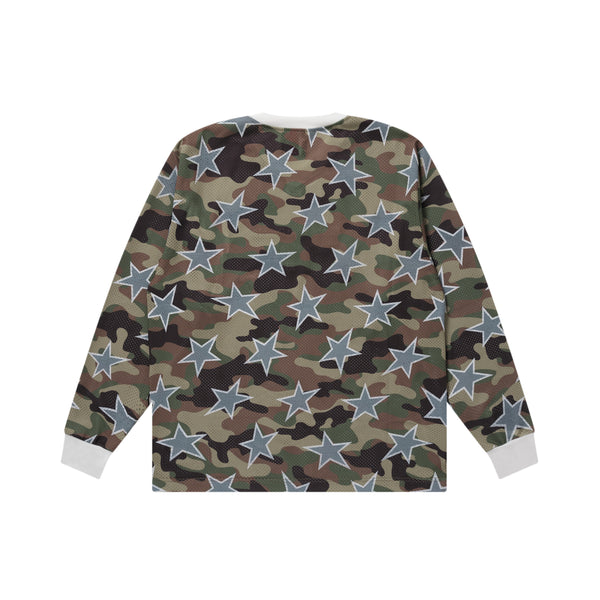BRAND ORIGIN STARS L/S JERSEY WOODLAND CAMO