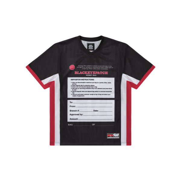 MONEY BAG LABEL MESH JERSEY BLACK