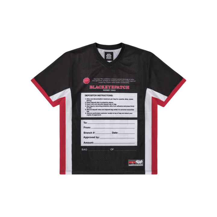 MONEY BAG LABEL MESH JERSEY BLACK
