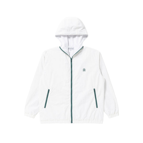OG LABEL HOODED TRACK JACKET WHITE