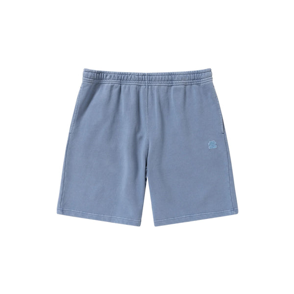 Pigment Dyed Small OG Label Sweat Shorts, Navy