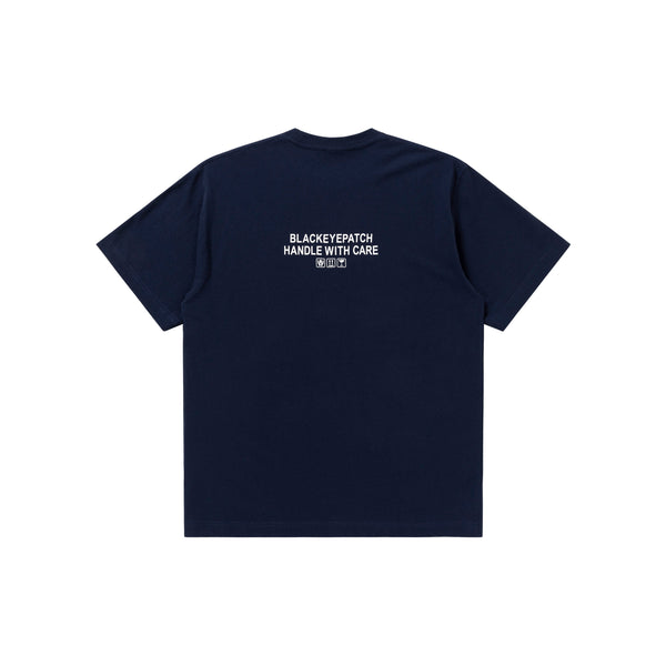 HANDLE WITH CARE TEE NAVY