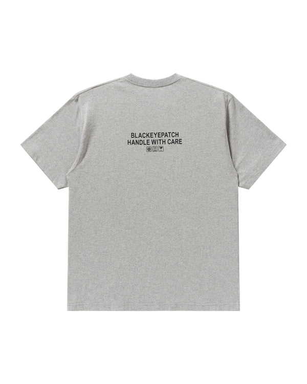 HANDLE WITH CARE TEE HEATHER GRAY