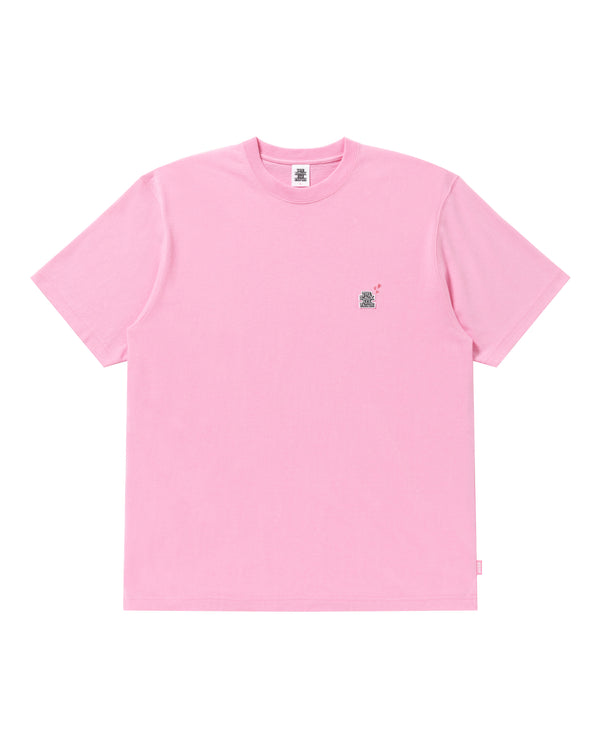 SMALL OG LABEL DECO TEE PINK