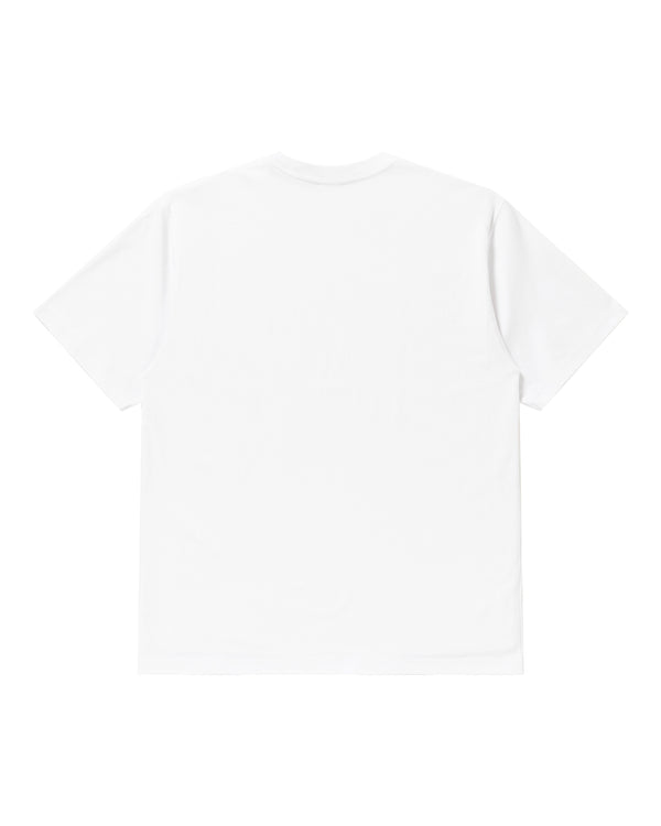 AS ADVERTISED LABEL TEE WHITE
