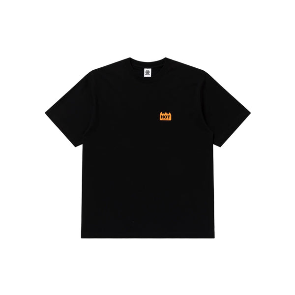 HOT LABEL TEE BLACK