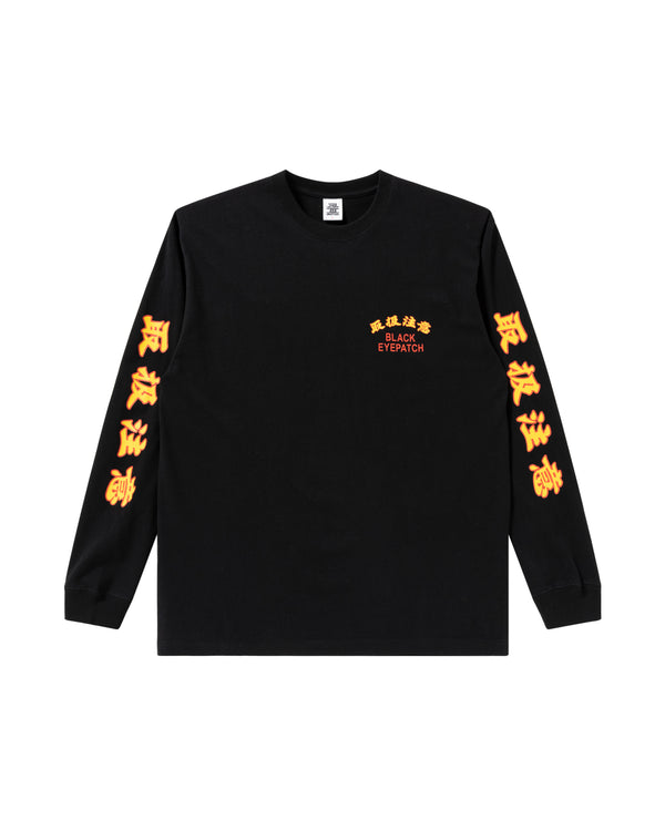 HANDLE WITH CARE L/S TEE BLACK