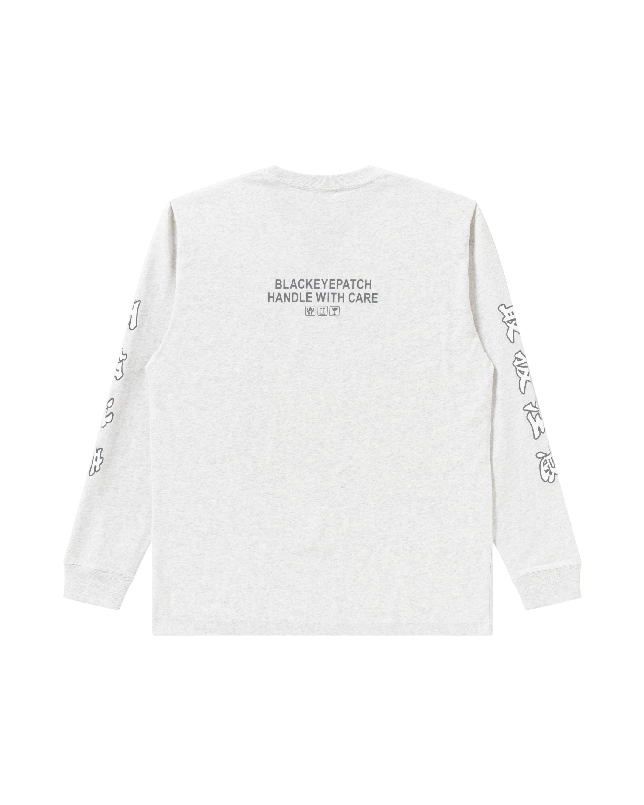 HANDLE WITH CARE L/S TEE ASH