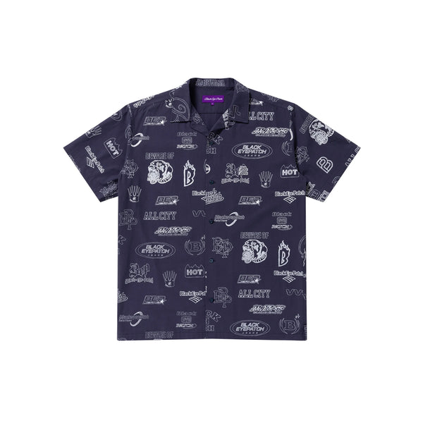 SKETCHED LOGOS S/S SHIRT NAVY