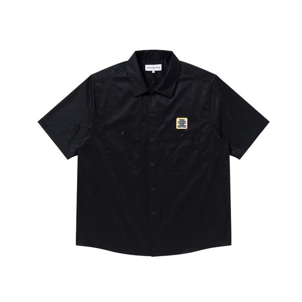 LABEL PACK S/S WORK SHIRT BLACK