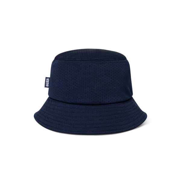 SMALL OG LABEL MESH BUCKET HAT NAVY