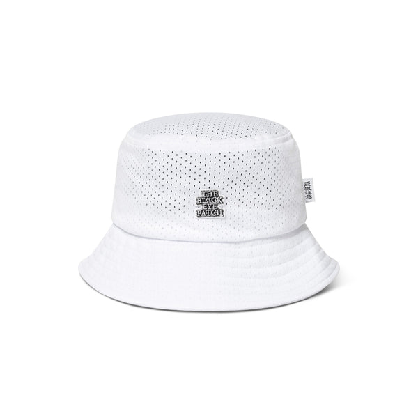 SMALL OG LABEL MESH BUCKET HAT WHITE