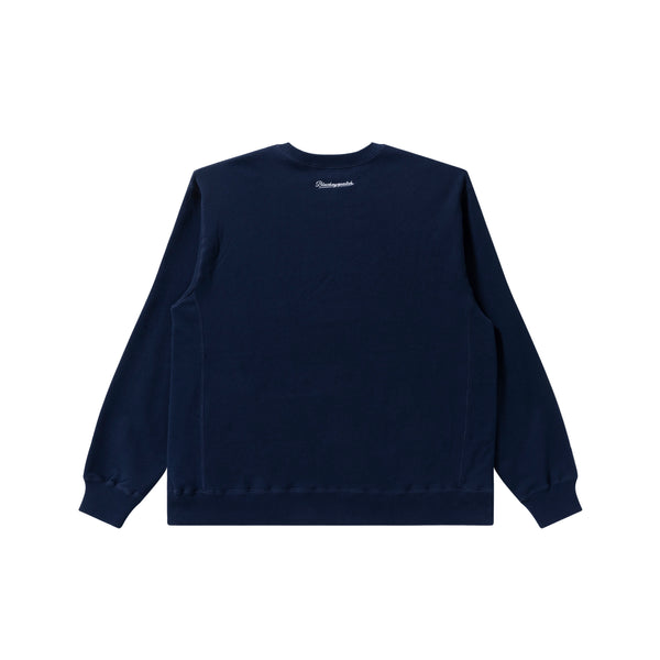 TEAM SCRIPT CREW SWEATSHIRT, NAVY