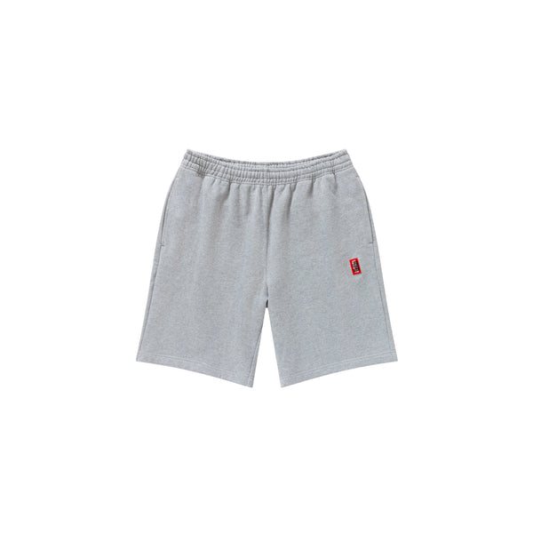 SMALL HWC LABEL SWEAT SHORTS HEATHER GRAY