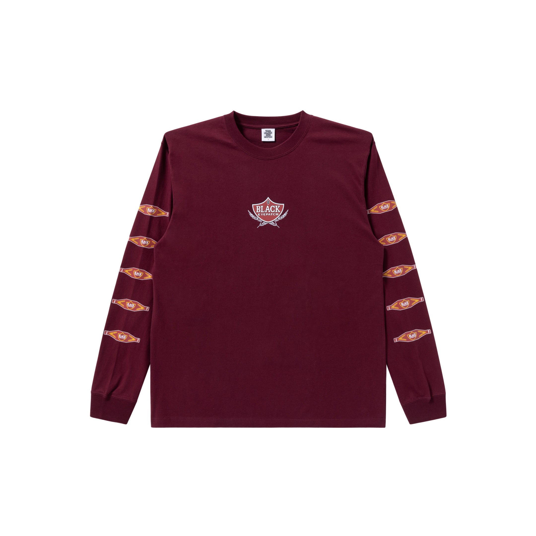 SWEET CIGAR LABEL L S TEE BURGUNDY BlackEyePatch sweet-cigar-label-l-s-tee-burgundy-blackeyepatch