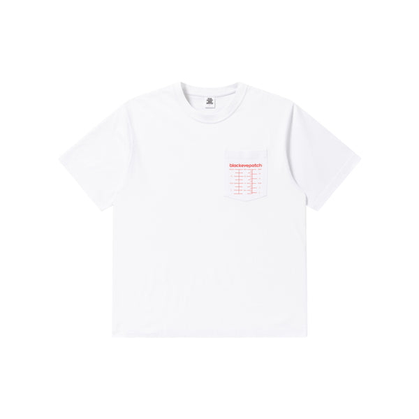 GLASSWARE LOGO POCKET TEE WHITE