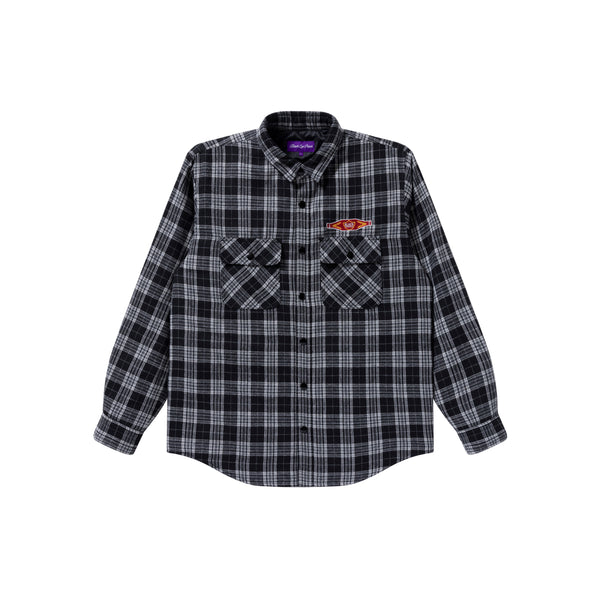 SWEET CIGAR QUILTED FLANNEL SHIRT BLACK