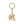 ZENI RHINESTONE KEYCHAIN GOLD