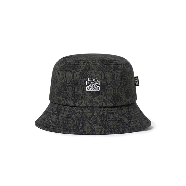 PYTHON PATTERNED BUCKET HAT OLIVE