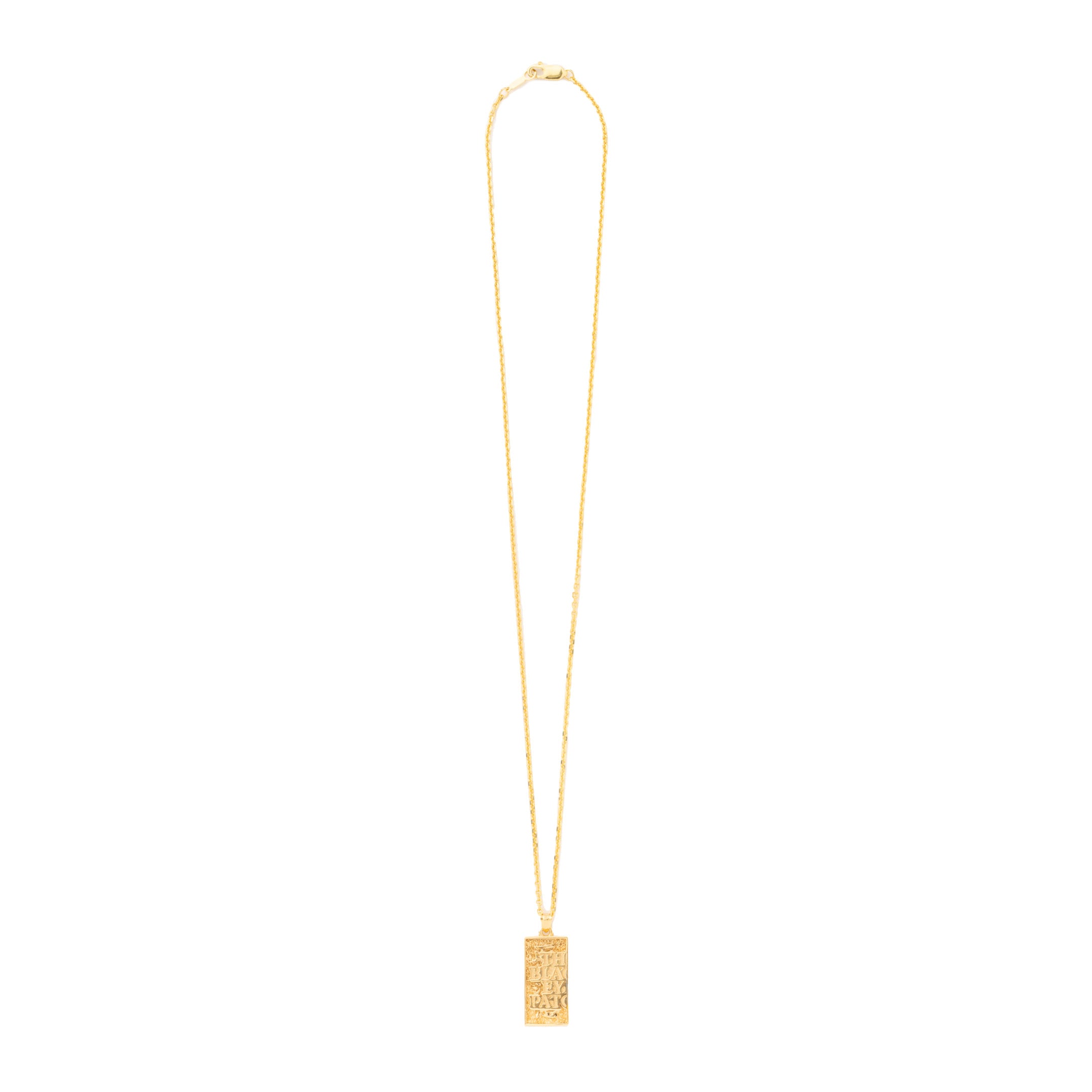 HWC LABEL PENDANT NECKLACE GOLD – BlackEyePatch