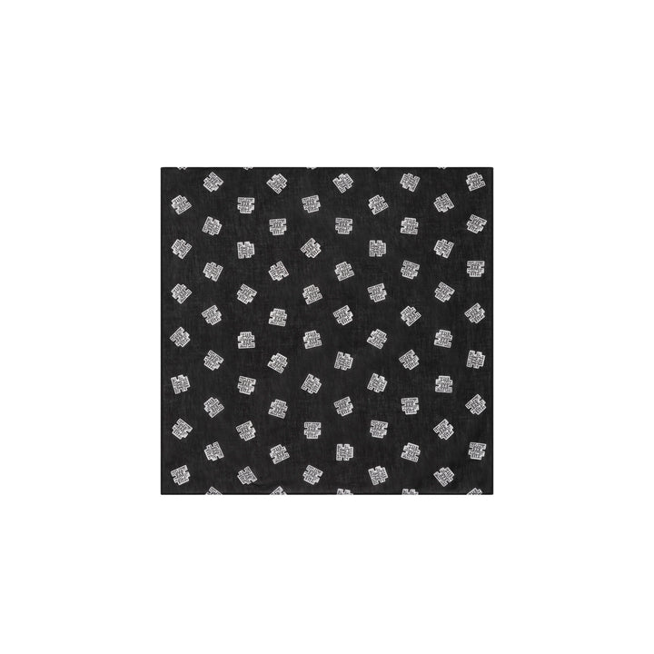 OG LABEL PATTERNED BANDANA BLACK